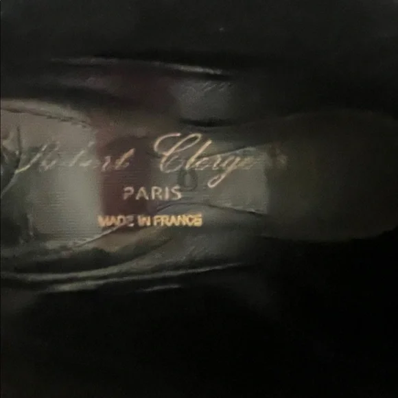 Robert Clergerie Black Lace-Up Wedges - Picture 8 of 11